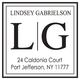 Modern Initials with Name Square Address Labels Image 2 of 3